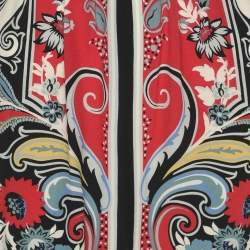 Etro Multicolor Paisley Print Silk Maxi Skirt L