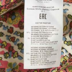Pre Owned Etro Multicolor Floral Print Sleeveless Wrap Top M