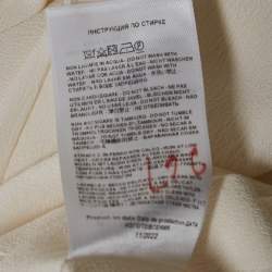 مملوكة مسبقًا Etro Cream Silk Full Sleeves Shirt M