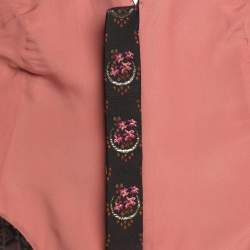 Pre Owned Etro Multicolor Jacquard Buster Top M