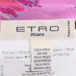 Pre Owned Etro Multicolor Paisley Print Chiffon Cape ONE SIZE