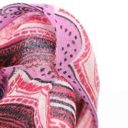 Pre Owned Etro Multicolor Paisley Print Chiffon Cape ONE SIZE