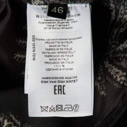 Pre Owned Etro Black Embroidered & Beaded Velvet Vest Jacket L  