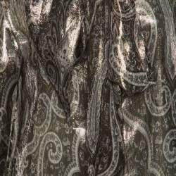 مملوكة مسبقًا Etro Metallic Lame neck Tie Detail Top L