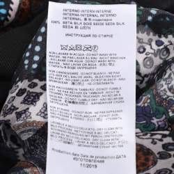 Pre Owned Etro Multicolor Paisley Print Silk Long Dress M