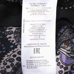 Pre Owned Etro Multicolor Paisley Print Silk Long Dress M