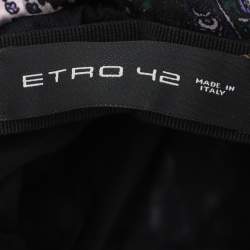 Pre Owned Etro Multicolor Paisley Print Silk Long Dress M