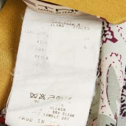 Pre Owned Etro Multicolor Paisley Print Silk Handkerchief Hem Tiered Skirt M  