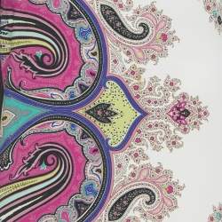 Pre Owned Etro Multicolor Paisley Print Crepe Sleeveless Midi Dress M