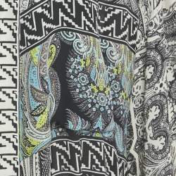 Pre Owned Etro Multicolor Paisley Print Silk Coat M