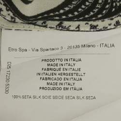 Pre Owned Etro Multicolor Paisley Print Silk Coat M