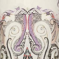 Pre Owned Etro Multicolor Printed Cotton Long Sleeve Shirt S