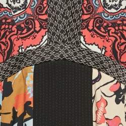 Pre Owned Etro Multicolor Paisley Print Silk Mini Dress M