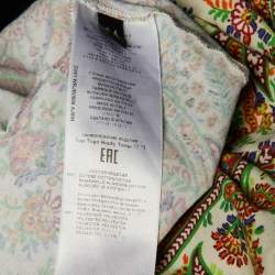 مملوكة مسبقًا تي شيرت إيترو قطن بنقشة بيزلي كريمي ياقة دائرية مقاس متوسط