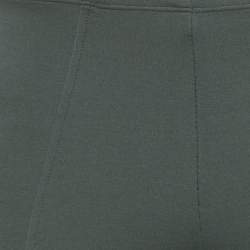 Pre Owned بنطلون إيترو دانتيل وتريكو أخضر مقاس صغير/متوسط