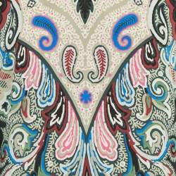 Pre Owned فستان قصير إيترو حرير بطبعة بيزلي أسود/أخضر مقاس متوسط