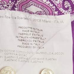 مملوكة مسبقًا قميص إيترو قطن طباعة بيزلي بنفسجي مقاس متوسط (ميديوم)