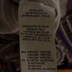 Pre Owned كاردياجان إيترو جيرسي بطبعة بيزلي متعددة الألوان بأكمام طويلة مقاس صغير (سمول)