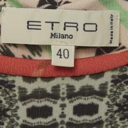 Pre Owned فستان قصير جيرسيه إيتر متعدد الألوان بطبعة زهور مقاس صغير - سمول