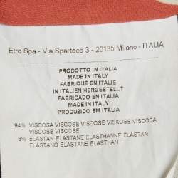 Pre Owned فستان قصير جيرسيه إيتر متعدد الألوان بطبعة زهور مقاس صغير - سمول