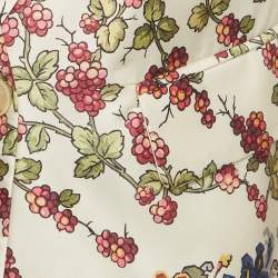 Pre Owned بليزر إيترو طباعة توت حرير متعددة الألوان مقاس وسط