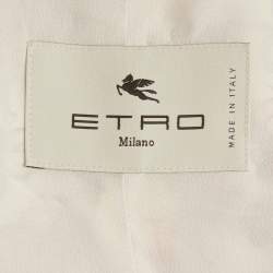 Pre Owned بليزر إيترو طباعة توت حرير متعددة الألوان مقاس وسط