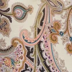 Pre Owned Etro Multicolor Paisley Print Jersey Top S