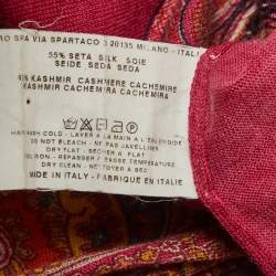 مملوكة مسبقًا Etro Multicolour Paisley Print Knitted Sweaters S