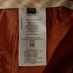 مملوكة مسبقًا Etro Brown Houndstooth Wool Trousers M