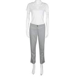 Etro Monochrome Jacquard Cropped Pants M