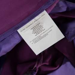 Etro Purple Cotton Tailored Trousers M