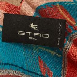 Pre Owned Etro Beige Jacquard Floreale Garden Of Ninfa Cape One Size 