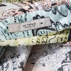 مملوكة مسبقًا قميص إيترو قطن بيزلي مطبوع متعدد الألوان بأكمام طويلة S