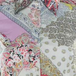 مملوكة مسبقًا قميص إيترو قطن بيزلي مطبوع متعدد الألوان بأكمام طويلة أزرار أمامية S