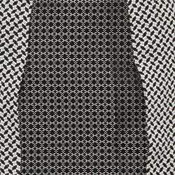 Pre Owned Etro Monochrome Cotton Blend Jacquard Paneled Pencil Skirt L