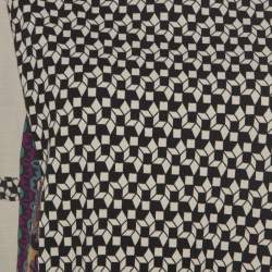 Etro Multicolor Abstract Printed Wool Blend Short Dress L 