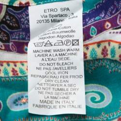مملوكة مسبقًا Etro Multicolor Paistley Print Cotton Shirt L 