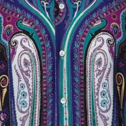 مملوكة مسبقًا Etro Multicolor Paistley Print Cotton Shirt L 
