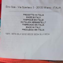 Pre Owned Etro Red Printed Silk Midi Dress M