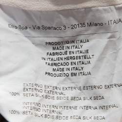 Pre Owned Etro Multicolor Paisley Print Crepe Maxi Dress L