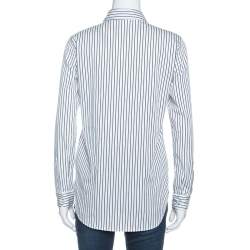 Etro Multicolor Paisley and Striped Print Cotton Button Front Shirt S