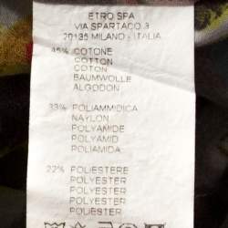 Pre Owned قميص ايترو قطن جاكار متعدد الالوان بطبعة زهور مقاس صغير (سمول)