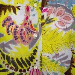 Pre Owned قميص ايترو قطن جاكار متعدد الالوان بطبعة زهور مقاس صغير (سمول)