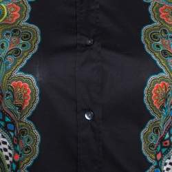 Pre Owned Etro Multicolor Paisley Print Stretch Cotton Tribal Accent Shirt S