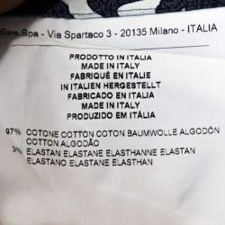 Pre Owned Etro Blue Paisley Print Stretch Cotton Chambray Shirt S