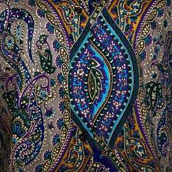 Pre Owned قميص إيترو متعدد الألوان مطبوع بيزلي قطن مطاطي بأزرار أمامية مقاس كبير - لارج