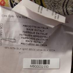 Pre Owned Etro Multicolor Paisley Printed Silk Button Front Shirt L