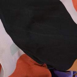 مملوكة مسبقًا Etro Multicolor Abstract Printed Silk Crepe Button Front Shirt L