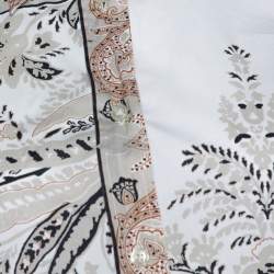 Etro Beige Paisley Print Stretch Cotton Long Sleeve Shirt M