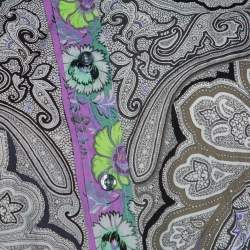 Pre Owned قميص إترو قطن سترتش طباعة زهو وبيزلي متعدد الألوان M